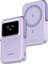 Uno Magsafe Wireless 10.000 mAh 20W Hızlı Şarj Mini Powerbank, Mor - 45328 1