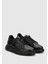 Siyah Deri Erkek Sneaker 2