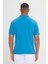 ALTINYILDIZ CLASSICS Erkek Turkuaz %100 Pamuk Kıvrılmaz Polo Yaka Slim Fit Dar Kesim Tişört 9