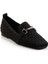 Siyah Nikel Kadın Loafer Ayakkabı K01327020182 2