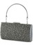 Antrasit Saten Kristal Granül Taşlı Metal Saplı Abiye El Çantası 2