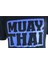 TX8521 Muaythai Tişört Mavi Basklı Muay Thai Tişörtü 3