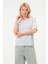 Kadın Çizgili Tişört Oversize T-Shirt 2
