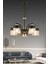 ESSLİGHT PELİN 5 Lİ SARKIT AVİZE BAL SİYAH CAMLI MODERN DEKORATİF AYDINLATMA 1