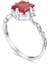 0.78 Karat Pırlanta Rhodolite Yüzük, Gerçek Pırlanta, Sertifikalı Mücevher 1