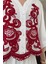 Nakışlı Bolero Etekli Takım- Bordo 2