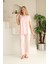 23201 Pembe Renk Kadın Lohusa Pijama Takımı 1