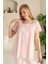 23201 Pembe Renk Kadın Lohusa Pijama Takımı 2