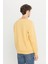 Erkek Hardal Standart Fit Normal Kesim Içi Polarlı 3 Iplik Bisiklet Yaka Pamuklu Sweatshirt 5
