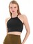 Kadın Siyah Sırtı Açık Crop Top BLZ-00254 1