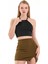 Kadın Siyah Sırtı Açık Crop Top BLZ-00254 2