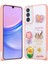 Galaxy A05S Kılıf Parlayan Simli Kabartma Figürlü Zıvo Cevze Kapak-Pembe 1