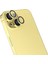 iPhone 15 Uyumlu Zıvo Cl-13 Kamera Lens Koruyucu-Sarı 1