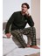 Regular Fit Bisiklet Yaka Kışlık Yumuşak Dokulu Polar Pijama Takımı Erkek Pijama Takımı 6096100 1