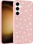 Galaxy S24 Kılıf Parlak Taşlı Tasarım Zıvo Pırlanta Kapak-Pembe 5
