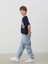 Lcw Kids Indigo Beli Lastikli Erkek Çocuk Kargo Jean Pantolon 1