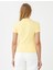 Sarı Dar Kesim Kısa Kollu Polo Yaka Örme Tişört 5