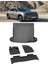 Togg T10X 2023 ve Sonrası 4.5d Premıum Paspas 3D Rizline Bagaj Havuzu Set 1
