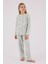 Kız Çocuk Yeşil Pijama Takımı 3