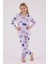 Kız Çocuk Mor Gömlek Pijama Takımı 2