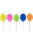 Balon Şekilli Mum Pastel Renk - 5 Adet 2
