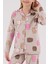 Kız Çocuk Bej Gömlek Pijama Takımı 4