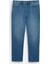Erkek Mavi Eskitme Yıkama Tokyo Straight Fit Jean Pantolon A42Y3535 6
