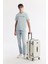 Erkek Gri Bisiklet Yaka Reflektörlü Bi-Stretch İnterlok Regular Fit T-Shirt A51Y1037 7