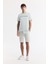 Erkek Regular Fit Mint Yeşil Bisiklet Yaka Reflektörlü Bi-Stretch İnterlok T-Shirt A51Y1037 6