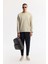 Erkek Taş Bisiklet Yaka Baskılı Bi-Stretch İnterlok Regular Fit Sweatshirt A51Y1235 6