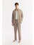 Erkek Bej Alttan Britli Yaka Soft Touch Oversize Fit Gömlek A51Y2168 7