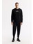 Erkek Regular Fit Siyah Bisiklet Yaka Baskılı Bi-Stretch İnterlok Sweatshirt A51Y1204 6