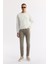 Erkek Ekru Bisiklet Yaka Baskılı Bi-Stretch İnterlok Regular Fit Sweatshirt A51Y1204 5