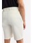 Erkek Kırık Beyaz Beli Lastikli Bi-Stretch Teknik Kumaş Relaxed Fit Şort A51Y3712 6
