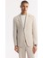 Erkek Bej Mono Yaka Hafif Soft Touch Blazer Comfort Slim Fit Ceket A51Y4017 6