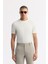Erkek Bej Yanı Lastikli Gofreli Bi-Stretch Slim Fit Chino Şort A51Y3730 6