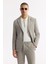 Erkek Gri Mono Yaka Viskon Karışımlı Hafif Bi-Stretch Blazer Comfort Slim Fit Ceket A51Y4011 6