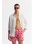 Erkek Kırmızı Hızlı Kuruyan Baskılı Çantalı Relaxed Fit Relaxed Fit Deniz Şortu A51Y3827 7