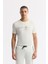 Erkek Beyaz Beli Lastikli Bağcıklı Bi-Stretch İnterlok Regular Fit Eşofman Altı B003400 5