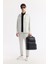 Erkek Beyaz Beli Lastikli Bi-Stretch Chino Slim Fit Pantolon B003033 7