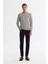 Erkek Gri Viskon Bisiklet Yaka Triko Regular Fit Kazak B005132 3