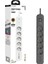 Akım Korumalı Priz, 5'li Priz Soketi, 5x Fiş Soketi, 2x USB Girişi, 2x Type-C Girişi, Isıya Dayanıklı Yapı, 2 Metre Kablo Uzunluğu, Aşırı Gerilim Koruyucu Çoğaltıcı (16A/3680W) 1