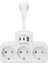 Akım Korumalı Priz, Duvar Priz Çoğaltıcı, 3x Priz Soketi, 2x Type-C Girişi, 1x USB Girişi, Çocuk Korumalı ve Isıya Dayanıklı Yapı, Aşırı Gerilim Koruyucu, 16A/3680W (Kablosuz) 6