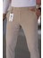 Erkek Kemik Renk Italyan Kesim Slimfit Kumaş Pantolon 5