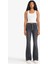 Mia Flare Fit Normal Bel Uzun Jean Yıkamalı Pantolon F5536AX25AU 2