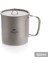 Titanyum Fincan 600 ml , Kamp Kapaklı Kupası, Kamp Mutfağı Mini Tencere, 1
