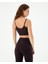 Mürdüm Göğüs Pedli, Düz ve Çapraz Ayarlanabilir Askılı, Geri Dönüştürülmüş, Spor ve Fitness Sütyeni Askılı Basic Motion Bra 2