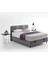 Bedding Wool Sense Çift Kişilik Baza - Başlık Set - Koyu Gri 1
