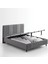 Bedding Wool Sense Çift Kişilik Baza - Başlık Set - Koyu Gri 3