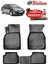 Renault Megane 2 Sedan 2002-2009 Arası Havuzlu Paspas Siyah 1